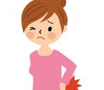 腰痛女性イラスト２